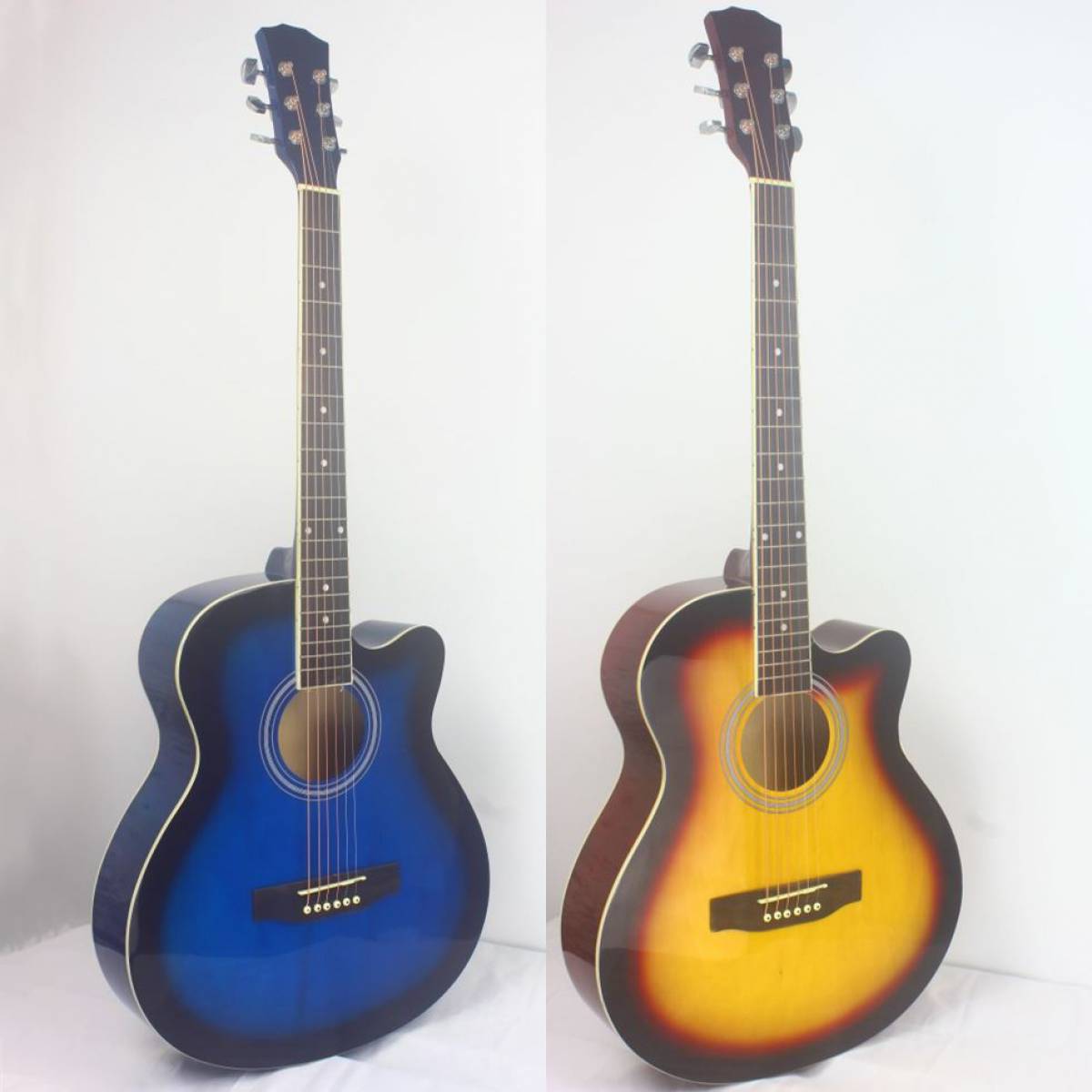 40 inch basswood gloss finish electric acoustic guitar