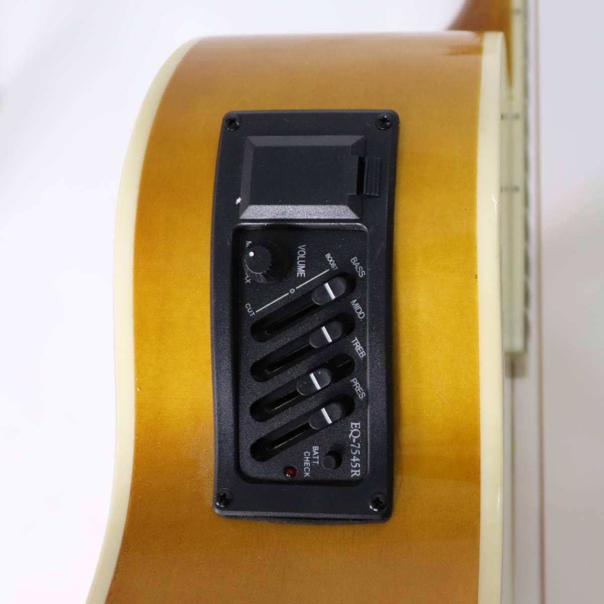 40 inch basswood gloss finish electric acoustic guitar