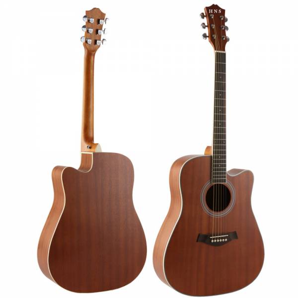 41 inch good quality matt finish sapele acoustic guitar