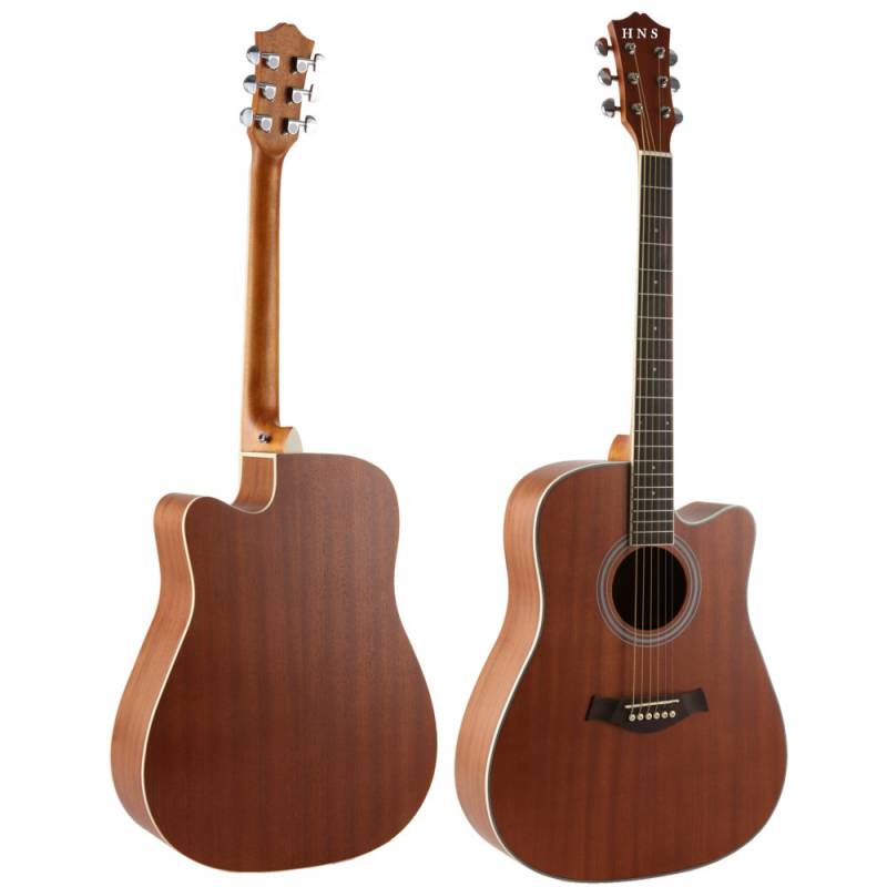 41 inch good quality matt finish sapele acoustic guitar